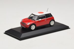 Mini Cooper One R50 Rouge Avec Drapeau Japonais Minichamps 1:43 MINI034 Métal — image 2 sur 5
