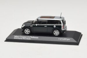 Mini Cooper S Clubman R55 Vert Argent Minichamps 1:43 431138670 Métal