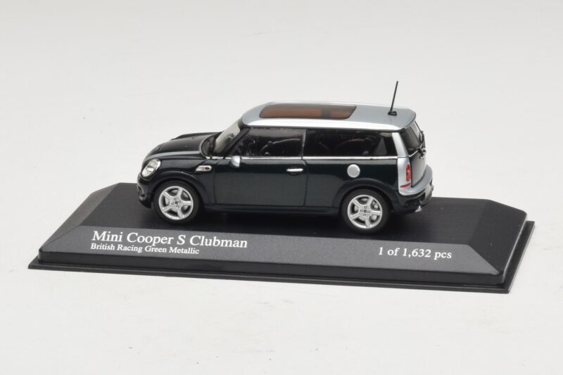 Mini Cooper S Clubman R55 Vert Argent Minichamps 1:43 431138670 Métal