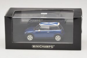 Mini Cooper S R53 Bleu Avec Drapeau Écossais Minichamps 1:43 MINI016 Métal — image 5 sur 5