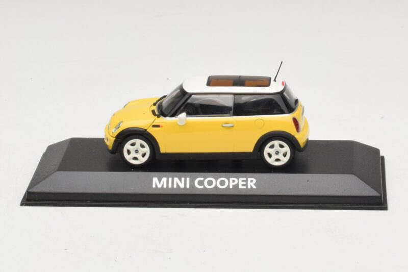 Mini Cooper S R53 Jaune Avec Toit Panoramique Jaune Minichamps 1:43 MINI029 Métal