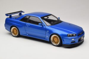 Nissan Skyline GT-R R34 V-Spec II Bleu Métallisé BBS Jantes KK-Scale 1:12 KKDC120211-2 Métal — image 6 sur 8