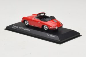 Porsche 356 B Cabriolet Rouge Minichamps 1:43 400064331 Métal — image 3 sur 5