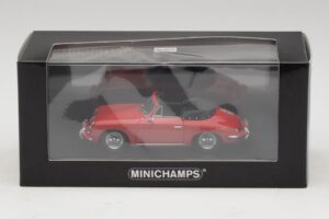 Porsche 356 B Cabriolet Rouge Minichamps 1:43 400064331 Métal — image 5 sur 5