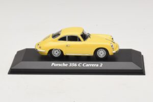 Porsche 356C Carrera 2 Jaune Maxichamps 1:43 940062361 Métal