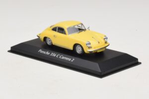 Porsche 356C Carrera 2 Jaune Maxichamps 1:43 940062361 Métal — image 3 sur 5