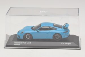 Porsche 911 991.1 GT3 Bleu Minichamps 1:43 410066022 Métal — image 4 sur 5