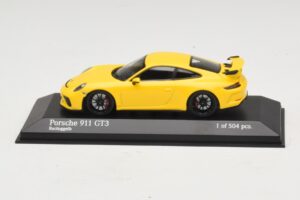 Porsche 911 991.1 GT3 Jaune Minichamps 1:43 410066020 Métal