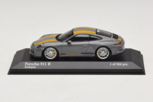 Porsche 911 991.1 R Gris Minichamps 1:43 410066232 Métal