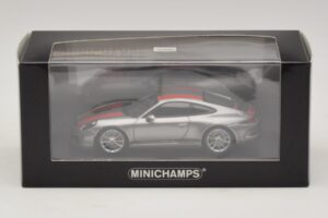 Porsche 911 991.1 R Argent Avec Bandes Orange Minichamps 1:43 410066222 Métal — image 5 sur 5