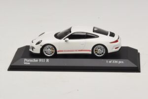 Porsche 911 991.1 R Blanc Minichamps 1:43 410066221 Métal