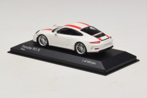 Porsche 911 991.1 R Blanc Avec Bandes Rouges Minichamps 1:43 410066220 Métal — image 4 sur 6