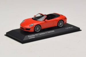 Porsche 911 991.2 Carrera 4 Cabriolet Orange Minichamps 1:43 410067231 Métal — image 2 sur 5