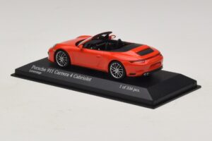 Porsche 911 991.2 Carrera 4 Cabriolet Orange Minichamps 1:43 410067231 Métal — image 3 sur 5