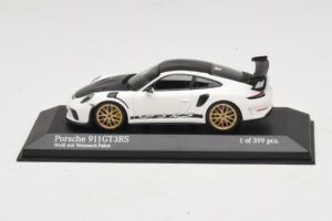 Porsche 911 991.2 GT3 RS Blanc Avec Weissach Package Minichamps 1:43 410067022 Métal