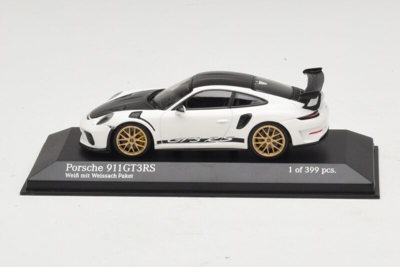Porsche 911 991.2 GT3 RS Blanc Avec Weissach Package Minichamps 1:43 410067022 Métal