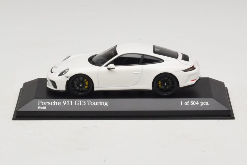 Porsche 911 991.2 GT3 Touring Blanc Minichamps 1:43 410067420 Métal