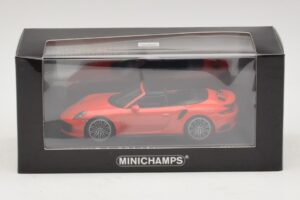 Porsche 911 991 Turbo S Cabriolet Orange Minichamps 1:43 410067181 Métal — image 5 sur 5