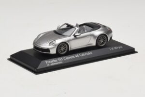 Porsche 911 992 Carrera 4S Cabriolet Argent Minichamps 1:43 410069330 Métal — image 2 sur 5