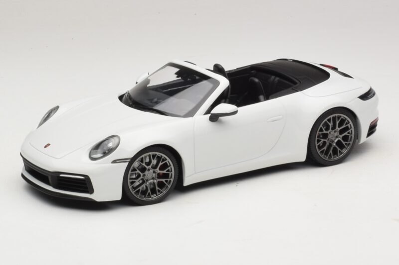 Porsche 911 992 Carrera 4S Cabriolet Blanc Minichamps 1:18 155067330 Métal