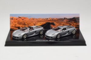 Porsche Carrera GT Spider & Coupé Coffret Argent Minichamps 1:43 WAP02010314 Métal