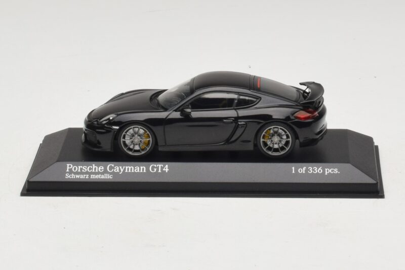 Porsche Cayman GT4 981 Black Metallic Minichamps 1:43 410066121 Métal