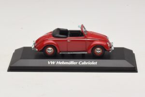 Volkswagen Hebmuller Cabriolet Rouge Maxichamps 1:43 940052131 Métal